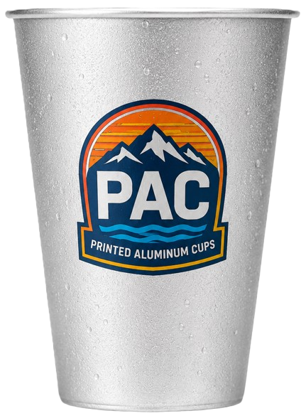 PAC printed aluminum cup sample
